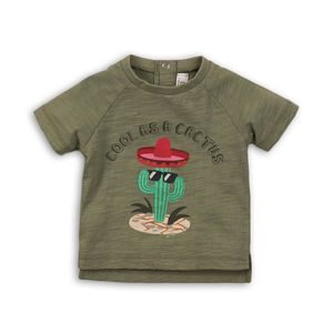 Tričko chlapecké s krátkým rukávem, Minoti, CACTUS 1, khaki