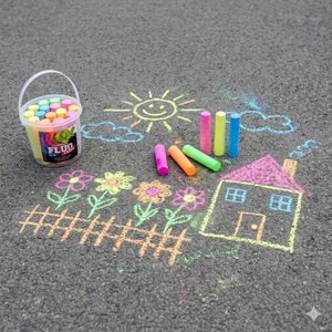 Crete de asfalt FLUO 15buc - lifestyle