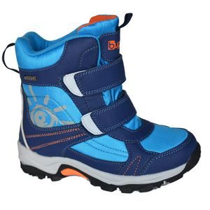 boty zimní 2 pásky, nepromokavá membrána, Bugga, B00128-04, modrá 