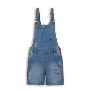 Pantaloni scurți din denim pentru fete, Minoti, Wilderness 1, albastru