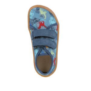 Dievčenské plátené barefoot baleríny CANVAS BALETTY PINK SHINE Froddo G1700437