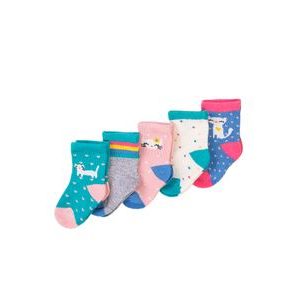 Ponožky dievčenské 5pack, Minoti, NBG SOCK 18, dievča