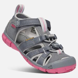 Dětské sandály SEACAMP II CNX JR, steel grey/rapture rose, Keen, 1020702, šedá 