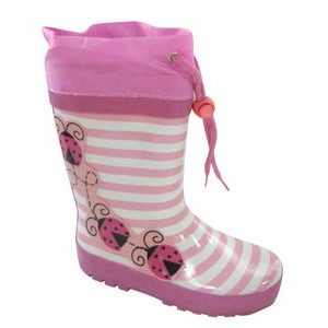 Dievčenské čižmy, gumové, PL0033, ružové 