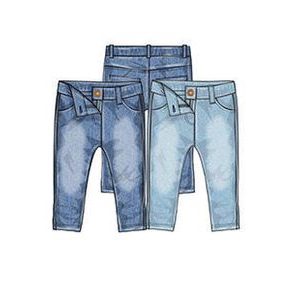 Kalhoty džínové dívčí s elastenem, Minoti, riviera 9, tmavě modrá 