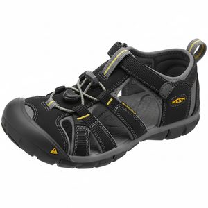 Sandale pentru copii SEACAMP II CNX, Black / Yellow, Keen, 1012064, negru