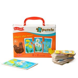 Krabice s naučným puzzle Far Far Land Trojice se 24 barevnými dílky