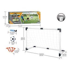 Set fotbal poartă pliabilă 100x68 cm și minge