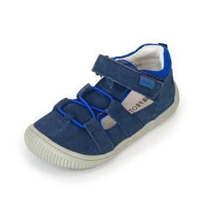 Fiú szandál Barefoot KENDY DENIM, Protetika, sötétkék