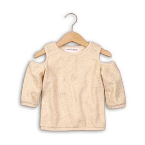 Blúzka dievčenské s holými ramenami, Minoti, SHIMMER 5, béžová