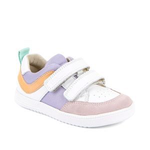 Dievčenské barefoot textilné tenisky LOOP WHITE/LILA Froddo G3130282-8