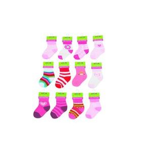 Șosete pentru sugari, pentru fetițe (6 la 12 luni), Pidilidi, PD503, fetiță LZE OBJEDNAT POUZE CELÉ BALENÍ 12 KS