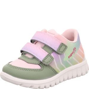 Dievčenské barefoot tenisky SPORT7 MINI Light Green/Purple Superfit 1-006183-7500