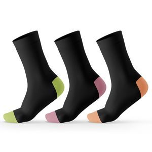 Női magas bambusz zokni - 3pack Pidilidi PD0153-01 black
