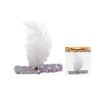 Set karneval - čelenka pštrosí peří, Wiky, W026116 