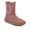 Lány téli barefoot csizma TEX SUEDE Dark Pink G3160250
