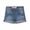 Kraťasy dievčenské džínsové s elastanom, Minoti, DITSY 1, světle modrá