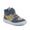 Detské celoročné členkové barefoot topánky TEX GO GREY/BLUE Froddo G3110265