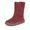 Dievčenské zimné barefoot topánky ZERU TEX BOOT Bordeaux, Froddo, G3160242-4, červená
