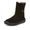 Detské zimné barefoot topánky TEX SUEDE Black G3160250-7