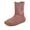 Dievčenské zimné barefoot topánky TEX SUEDE Dark Pink G3160250