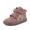 Dievčenské celoročné kožené členkové barefoot topánky LOOP HIGH-TOPS PINK/GOLD Froddo G2110157-5
