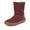 Dievčenské zimné barefoot topánky TEX SUEDE Bordeaux G3160250-1