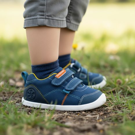 TENISI BAREFOOT DIN PÂNZĂ PENTRU BĂIEȚI LONA BASICA PETROL BIOMECANISC 262190-A556