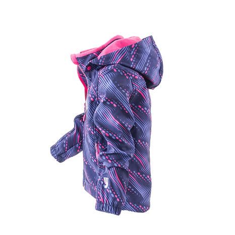 BUNDA SOFTSHELLOVÁ DÍVČÍ S KAPUCÍ, PIDILIDI, PD1102-01, RŮŽOVÁ