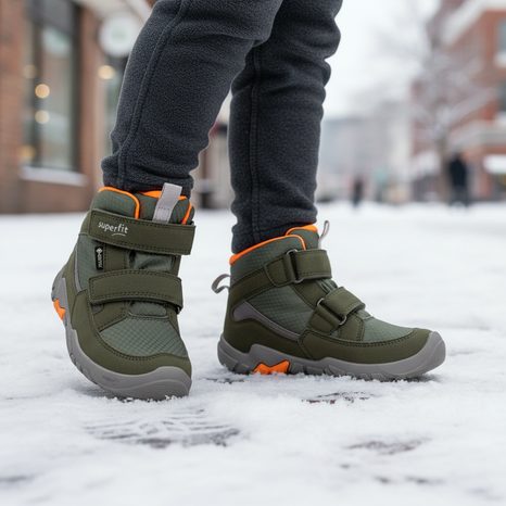 SUPERFIT TENIȘI PENTRU COPII TRACE GTX GREEN/ORANGE 1-006042-7000