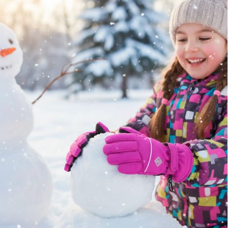 DETSKÉ PRSTOVÉ RUKAVICE, PIDILIDI, PD0999-03, RUŽOVÉ