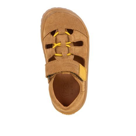 CHLAPECKÉ BAREFOOT SANDÁLY ELASTIC SANDAL COGNAC FRODDO G3150290-2