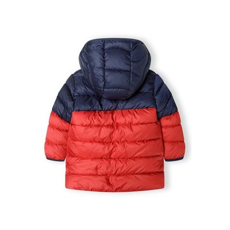 JACHETĂ DE IARNĂ PUFFA PENTRU BĂIEȚI CU CĂPTUȘEALĂ DE BLANĂ, MINOTI, 15 HAINĂ 27, ROȘU