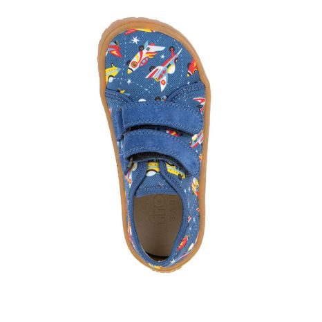CHLAPČENSKÉ PLÁTENÉ BAREFOOT TENISKY CANVAS BLUE ELECTRIC FRODDO G1700440-5