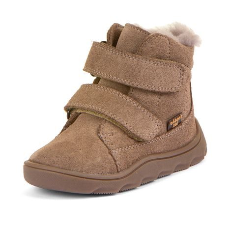 DĚTSKÉ ZIMNÍ BAREFOOT BOTY ZERU TEX FURRY BEIGE FRODDO G2110151-8
