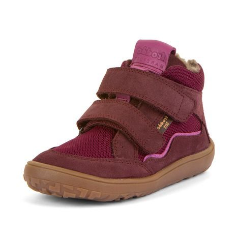DIEVČENSKÉ ZIMNÉ BAREFOOT TOPÁNKY TEX WOOL BORDEAUX FRODDO G3110266-7W