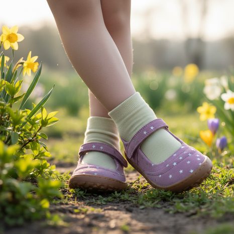 DÍVČÍ BAREFOOT KOŽENÉ BALERÍNY MARY J PINK+ FRODDO G3140195-4