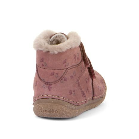 DÍVČÍ ZIMNÍ BOTY FLEXIBLE PAIX UP WINTER FLOWERS, FRODDO, G2110143-14, RŮŽOVÁ