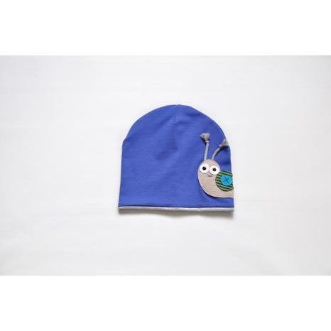 CHLAPECKÁ ČEPICE MODRÁ, ŠEDÁ, ŠNEK, YELLOW VIOLET, YV0013, SVĚTLE MODRÁ