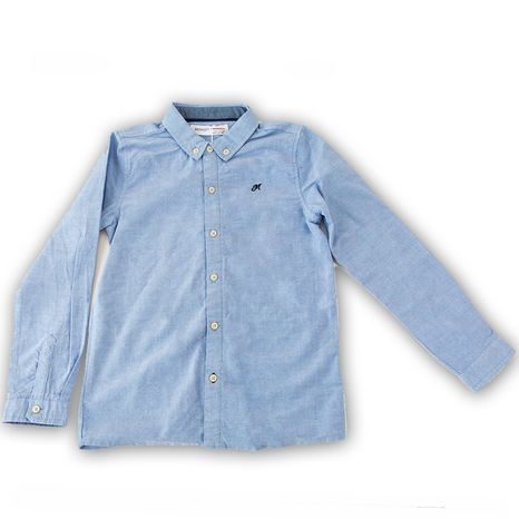 Košeľa chlapčenská bavlnená, Minoti, DEPT 2, světle modrá 