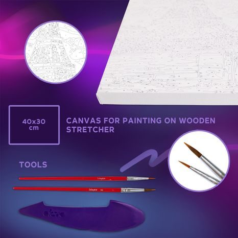 OKTO MALBA A 3D MODELOVÁNÍ OBRAZ "GREETINGS FROM PARIS" 30X40 CM, OKTO, W051120