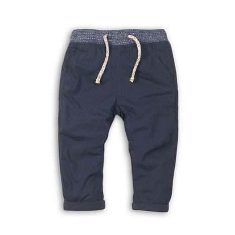 Kalhoty chlapecké podšité v pase do gumy, Minoti, CROSS 8, modrá