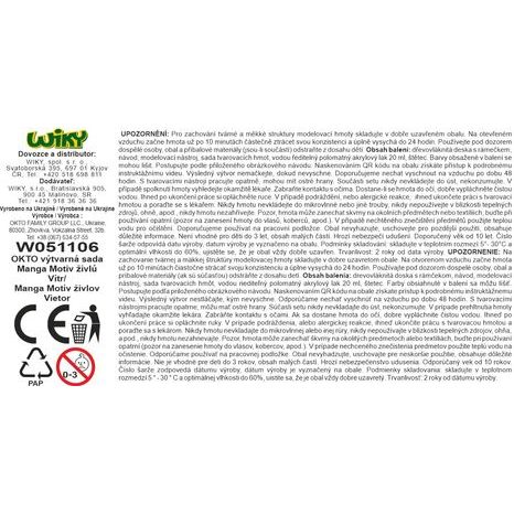 OKTO MANGA MOTIV ŽIVLŮ "VÍTR" VÝTVARNÝ SET 30X40 CM, OKTO, W051106