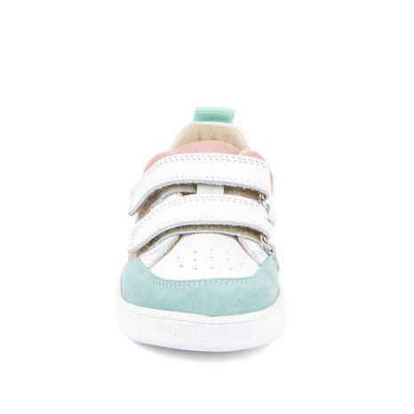 DIEVČENSKÉ BAREFOOT TEXTILNÉ TENISKY LOOP WHITE/PINK FRODDO G3130282-4