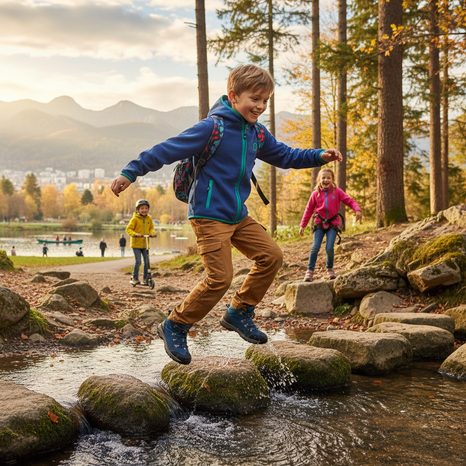 HANORAC FLEECE PENTRU BĂIEȚI, PIDILIDI, PD1119-04, ALBASTRU