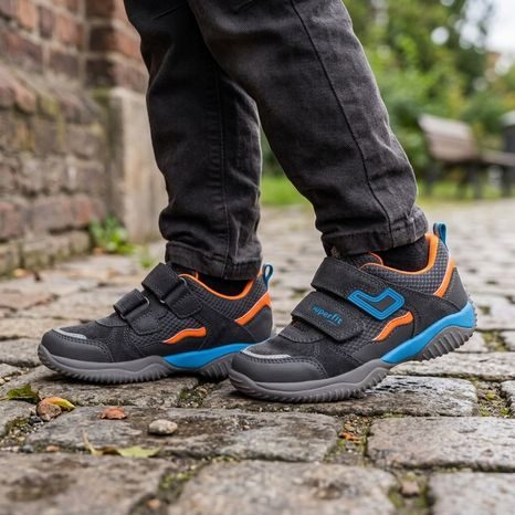 TENISI PENTRU BĂIEȚI STORM GREY/ORANGE SUPERFIT 1-006391-2000
