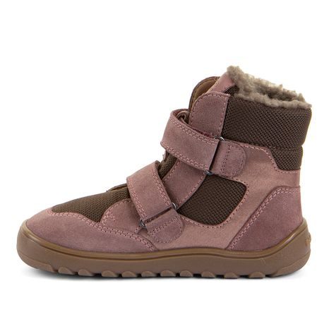GHETE BAREFOOT DE IARNĂ PENTRU FETE UP HILL WOOL DARK PINK FRODDO G3160262-10