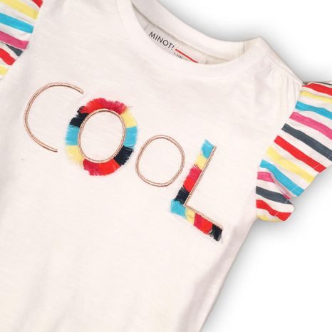 TRIČKO DIEVČENSKÉ S KRÁTKYM RUKÁVOM, MINOTI, FUNHOUSE 2, BÍLÁ