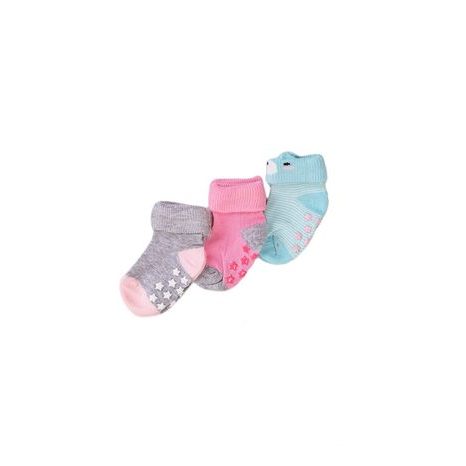 Zokni lányok csúszásgátló 3pack, Minoti, NBG SOCK 19, lány