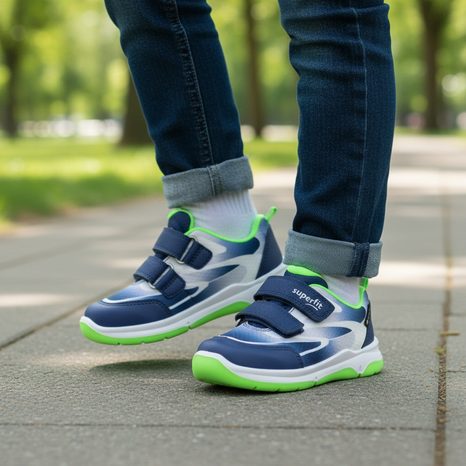 DETSKÉ TENISKY COOPER BLUE/LIGHT GREEN GORETEX SUPERFIT 1-006411-8030